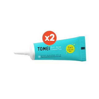 Tomei [ลด10% โค้ด JE93QZ4] Tomei Anti-Acne Cream Plus 9 g. X2 ครีมแต้มสิว แพ็ค 2 ชิ้น