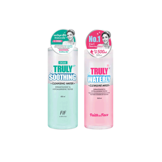 [มี อย.] FIF By Faith in Face ผลิตภัณฑ์ทำความสะอาดเครื่องสำอางสูตรน้ำ Cleansing Water 500ml.