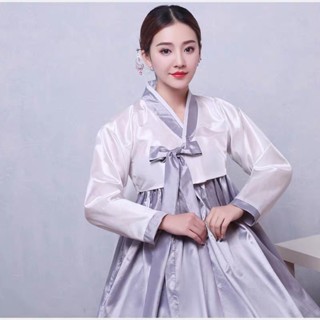 ขายร้อนเกาหลีแบบดั้งเดิม Hanfu Hanfu เสื้อผ้าแบบดั้งเดิมผ้าซาติน Hanfu ปรับปรุง Hanfu เสื้อผ้าสไตล์ชาติพันธุ์สไตล์ต่างประเทศ