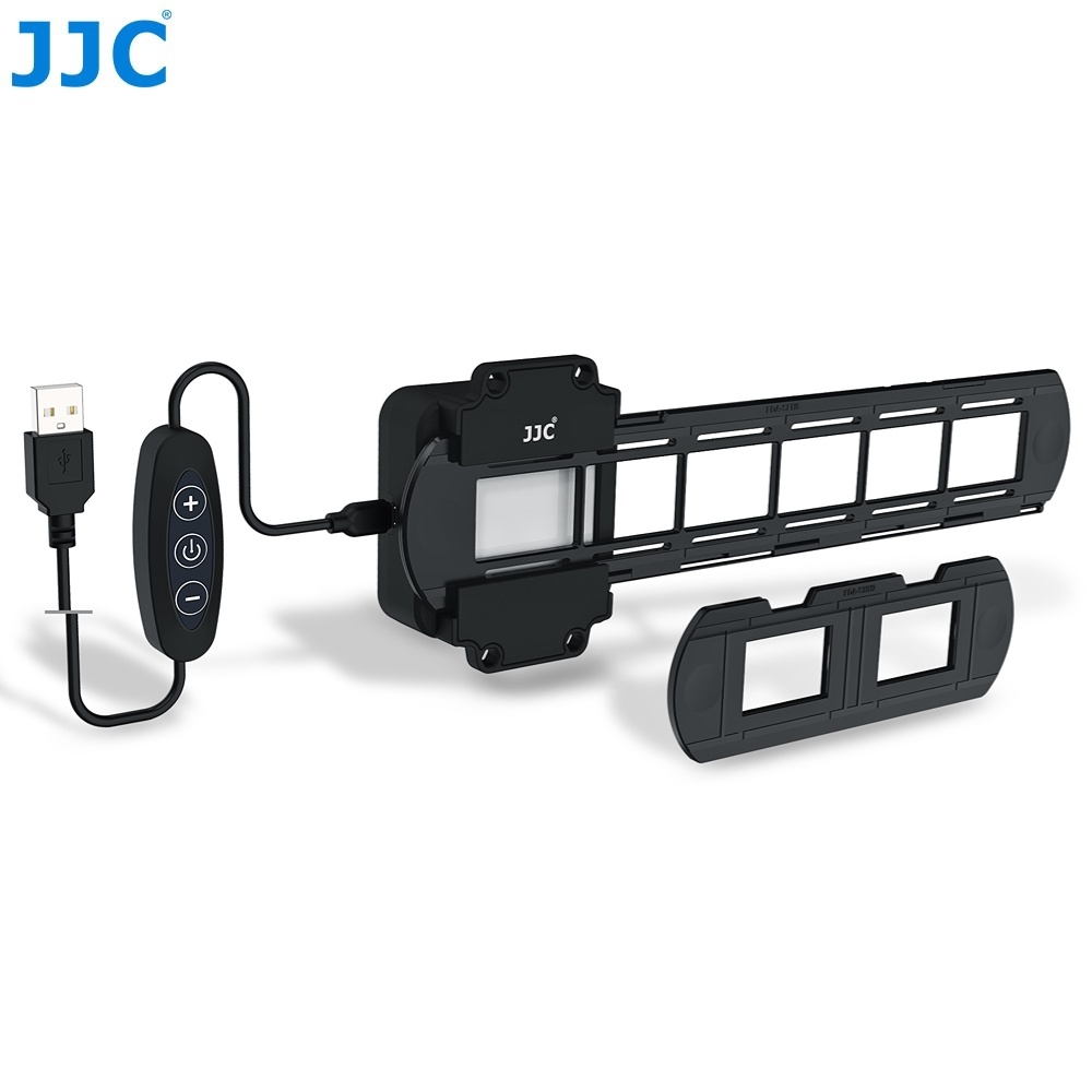 JJC ชุดไฟ LED อะแดปเตอร์แปลงฟิล์มเนกาทีฟเป็นดิจิทัลสำหรับการคัดลอกฟิล์มเนกาทีฟ 35 มม. เครื่องสแกนฟิล์มแปลงเนกาทีฟเป็นภาพถ่ายดิจิทัลโดยใช้กล้อง SLR/กล้องมิเรอร์เลส เปลี่ยนอะแดปเตอร์ Nikon ES-2