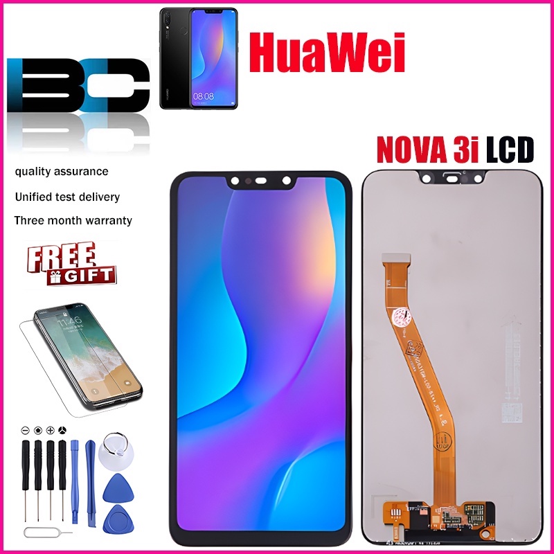 Bioceng หน้าจอสัมผัสดิจิทัล LCD สําหรับ HuaWei NOVA 3I INE-LX2