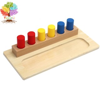 Montessori กระบอกสี และฐานของเล่น สําหรับเด็กวัยหัดเดิน