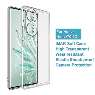 Imak Honor 70 5G เคส TPU นิ่ม กันกระแทก เต็มรูปแบบ ซิลิโคนใส ฝาหลัง เคสป้องกัน