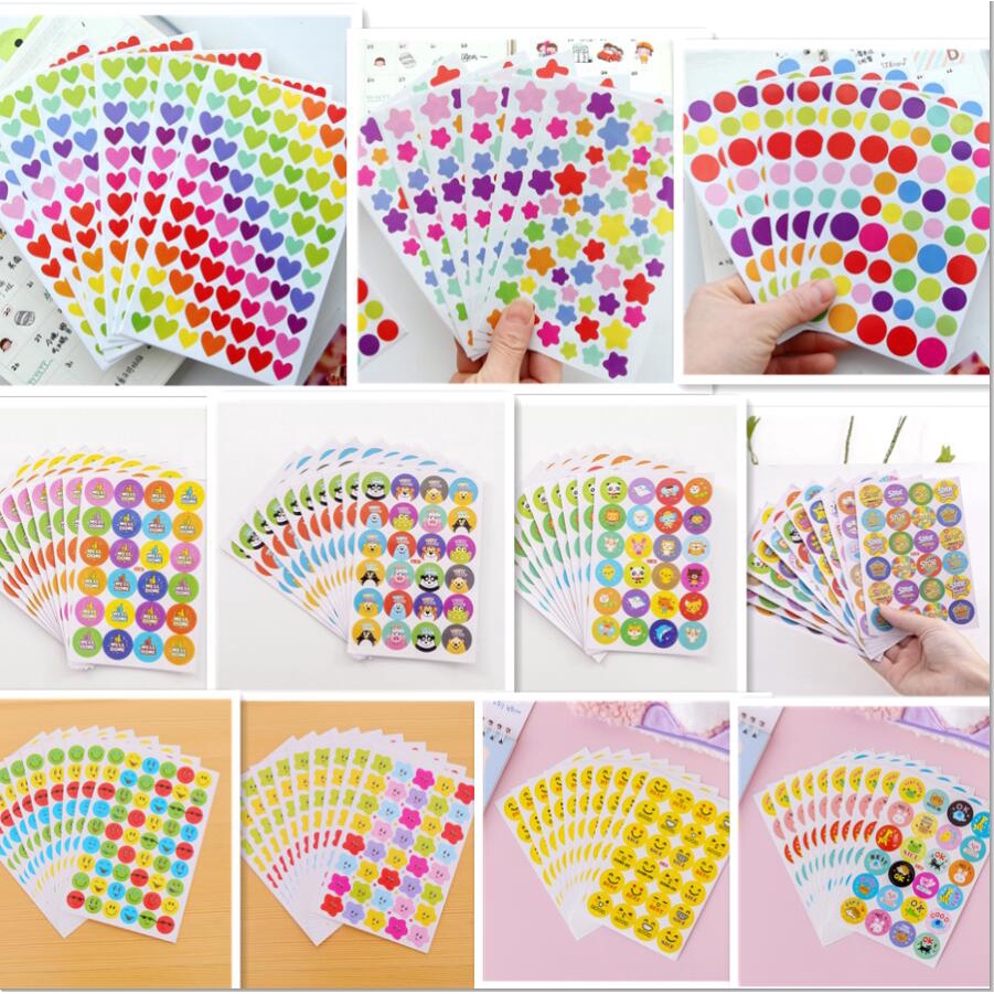 20 ชิ้น 70% off สติกเกอร์ รูปดาวห้าแฉก สีรุ้ง สําหรับตกแต่งอัลบั้ม