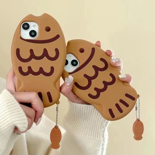 เคสโทรศัพท์มือถือ ซิลิโคนนิ่ม กันกระแทก ลาย Taiyaki 3D รวมทุกอย่าง สําหรับ iPhone14 13 11 12 Pro MAX