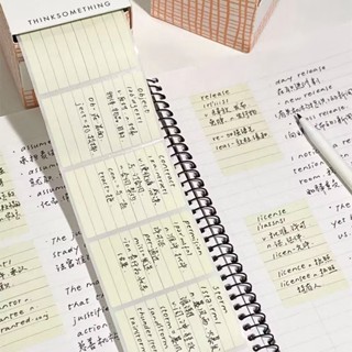 Ohaya กระดาษโน้ตมีกาวในตัว ขนาดเล็ก สไตล์เกาหลี แนวนอน ฉีกได…