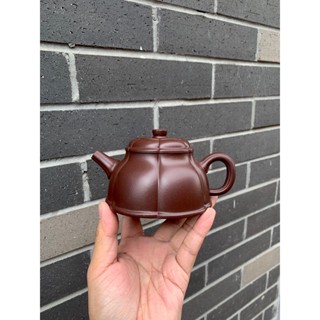 [One Pot Tea] Shuangguo Gongfan Fan Zhen [ชุดเอ็น] ดินเหนียวสีม่วง คุณภาพสูง 280CC 4 ถ้วย พร้อมกล่องของขวัญ สไตล์คลาสสิก สําหรับเก็บสะสม