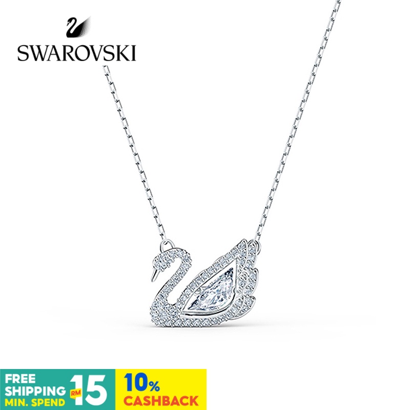 พร้อมส่ง Swarovski สร้อยคอคริสตัล รูปหงส์ 125th ของขวัญวันครบรอบ สําหรับผู้หญิง