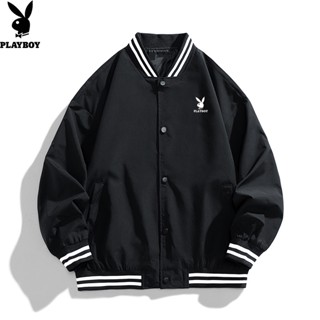 Playboy Spring New Coat Solid Couple Baseball Jacket ins Style