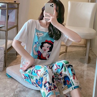 [ใหม่] ชุดนอนผ้าฝ้ายแท้ ลายทางน่ารัก ใส่สบาย AM56