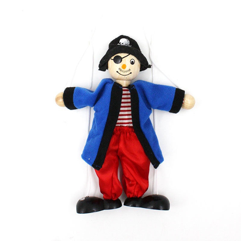 Raising Line Puppet Doll Clown Pull Inforser 61 เด็กอนุบาล Parent-Child Nostalgic ของเล่นเพื่อการศึก