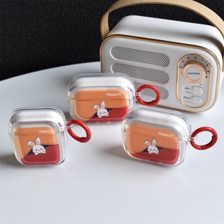 เคสหูฟังบลูทูธไร้สาย Tpu แบบนิ่ม ลายการ์ตูนกระต่ายน่ารัก กันตก สําหรับ AirPods 1 2 pro 3 2021 gen3 pro 2 2022