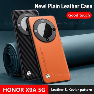 Honor X9a X7a 5G เคสแข็ง PC + เคสหนัง PU เคสโทรศัพท์