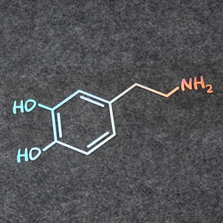 [P-A626] สติกเกอร์สะท้อนแสง ลาย Dopamine สําหรับติดตกแต่งรถยนต์ รถจักรยานยนต์ คอมพิวเตอร์