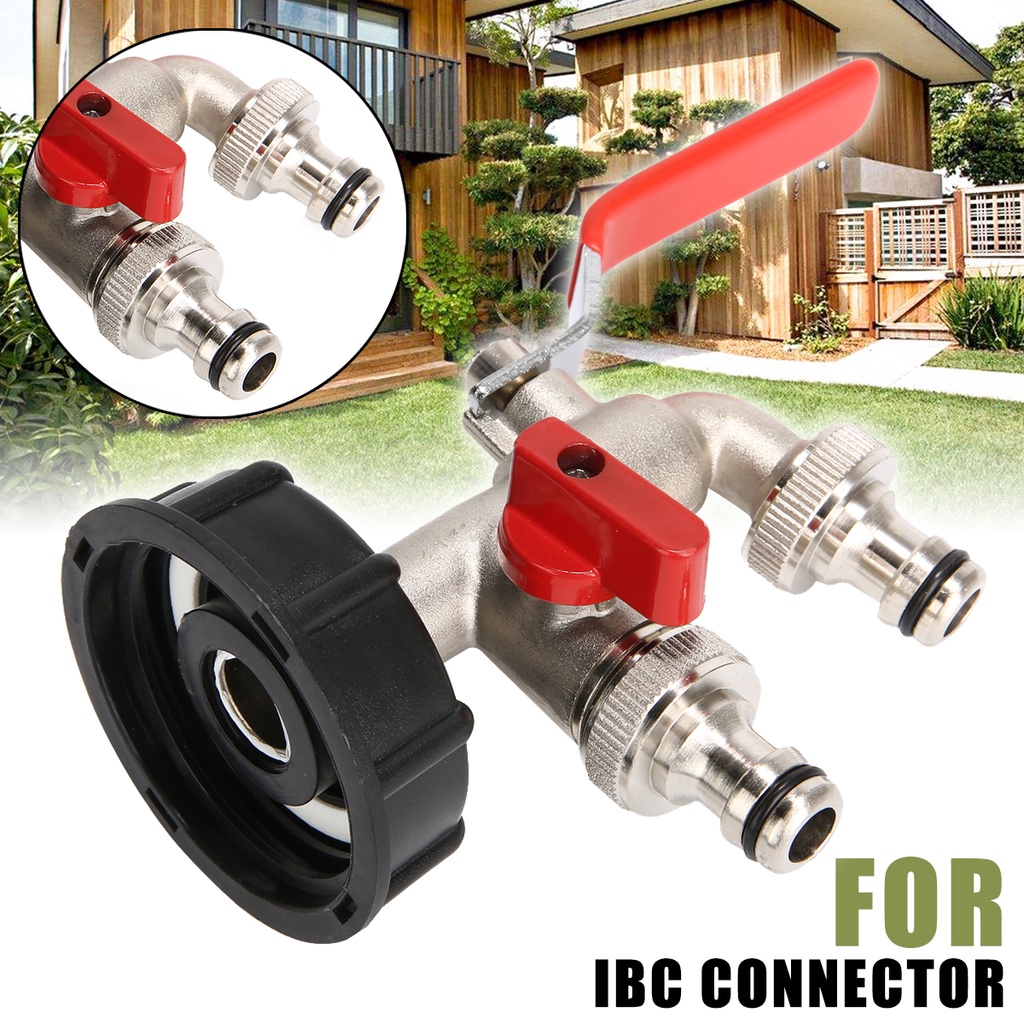 IBC Adapter Garden Water Tank Connector 1000 ลิตร IBC Rainwater Tank Adapter