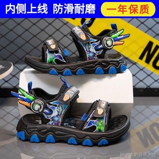 [Buzz Lightyear Hole Shoes] รองเท้าแตะ พื้นนิ่ม กันลื่น เหมาะกับเดินชายหาด แฟชั่นฤดูร้อน สําหรับเด็กนักเรียนผู้ชาย 2023