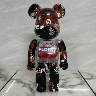 Bear bearbrick400 บล็อคตัวต่อ รูปหมีโหด ABS สําหรับตกแต่งห้องนั่งเล่น ของขวัญ ขายส่ง