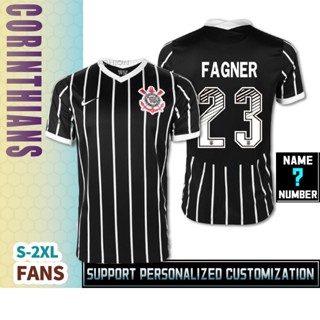 เสื้อกีฬาแขนสั้น ลายทีมชาติฟุตบอล Corinthian 2021 ไซซ์ S - 2XL