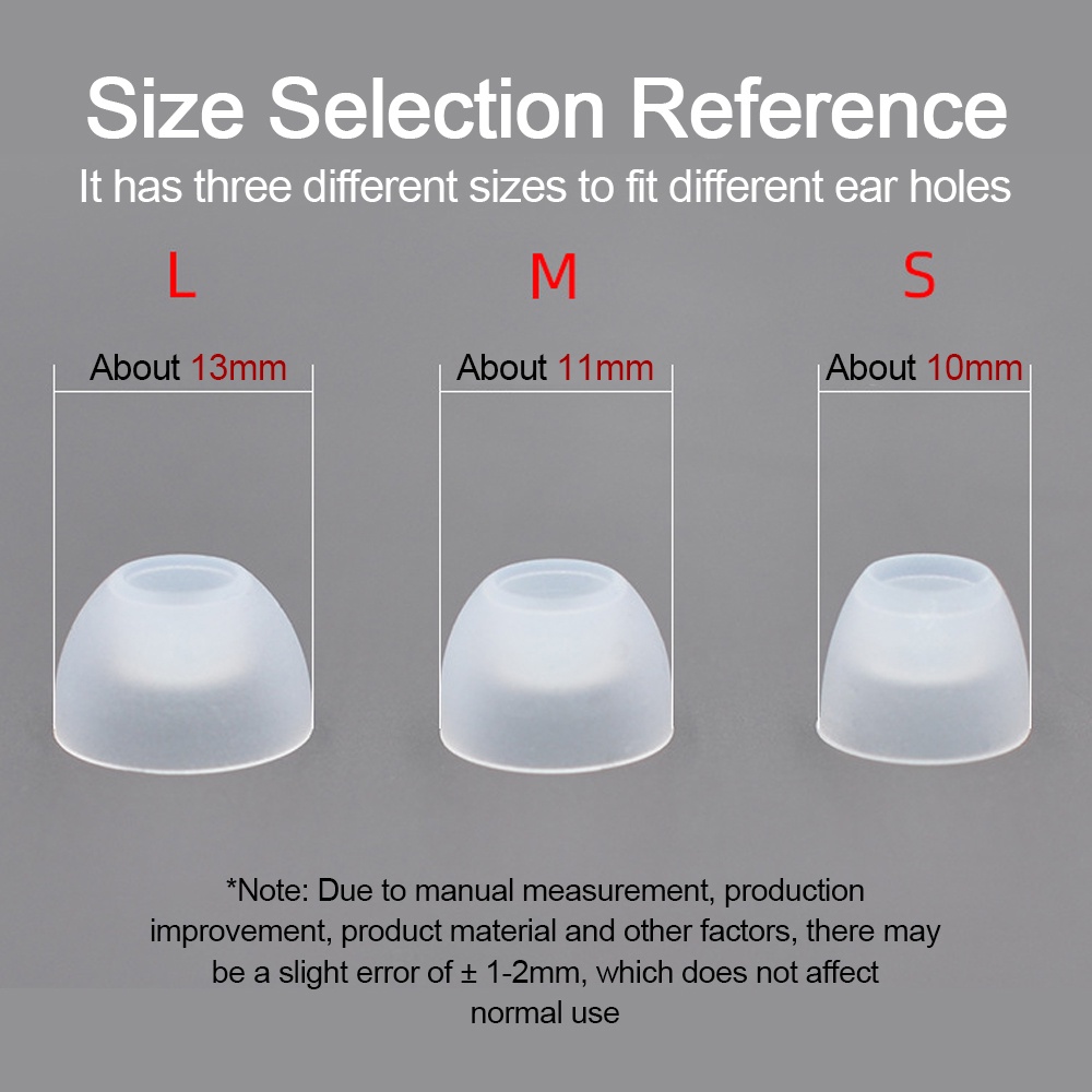Uareliffe KZ ซิลิโคนเปลี่ยนหูเคล็ดลับ 3 คู่ SML แหวนยางนุ่มใสหูฟังเบาะเสียงแยกสบายโปร่งใสแผ่นรองหูฟังครอบคลุม