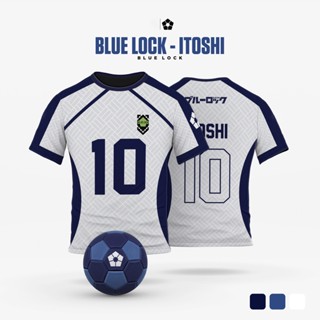 เสื้อยืด พิมพ์ลายการ์ตูนอนิเมะ Blue Lock สําหรับผู้ชาย