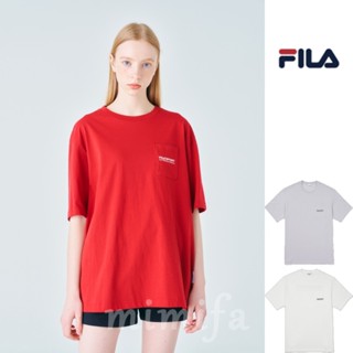 [FILA Korea] เสื้อยืดแขนสั้น ใส่สบาย มีกระเป๋าเสื้อ