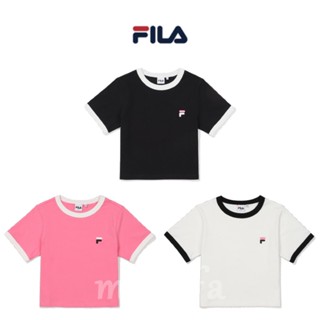 [FILA Korea] เสื้อครอปแขนสั้น แบบเข้ารูป สําหรับผู้หญิง