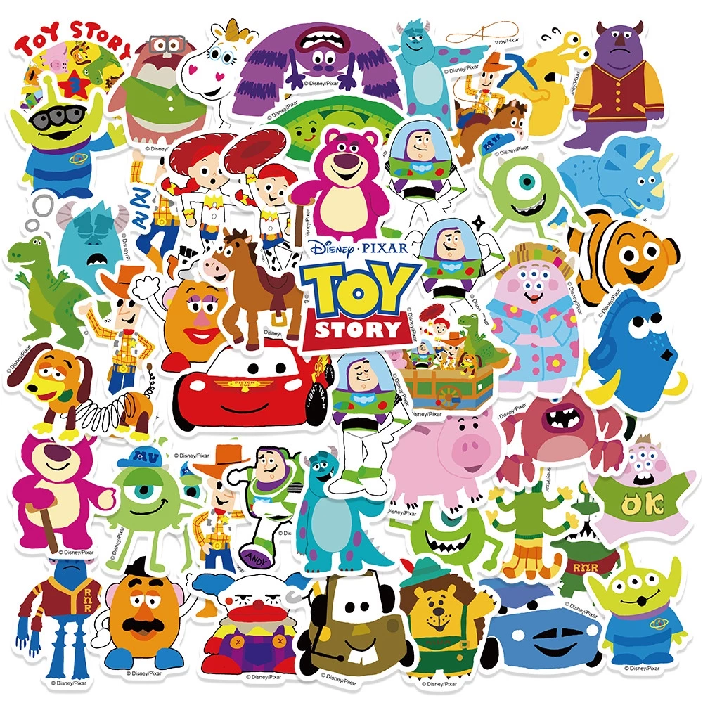 ❉ สติกเกอร์ ลายการ์ตูน P.ixar Series 01 คละแบบ ❉ สติกเกอร์ ลาย T.oy Story กันน้ํา สําหรับตกแต่งรถยนต์ DIY 50 ชิ้น ต่อชุด
