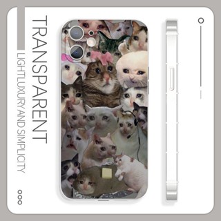 Crying cat phone case for iPhone14OPPO reno5 Redmi k50 J7 PRO nova3 p9 plus