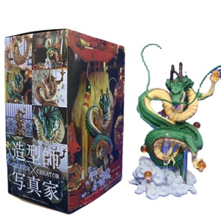 โมเดลฟิกเกอร์ PVC รูปปั้นดราก้อนบอล Z Shenron ขนาด 16 ซม. สีเขียว ของเล่นสะสม สําหรับเด็ก