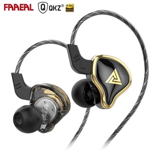 Faaeal QKZ AK6 Ares ชุดหูฟังอินเอียร์ ไดนามิก 1DD HIFI ตัดเสียงรบกวน พร้อมสายเคเบิล ถอดออกได้