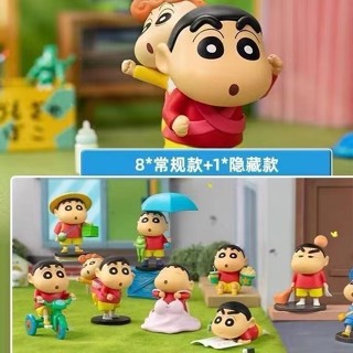 พร้อมส่ง ฟิกเกอร์ชินจังจอมแก่น 3rd Generation Mystery Box Third Bomb Nohara Shinnosuke ของขวัญวันเกิด สําหรับตกแต่งโต๊ะ