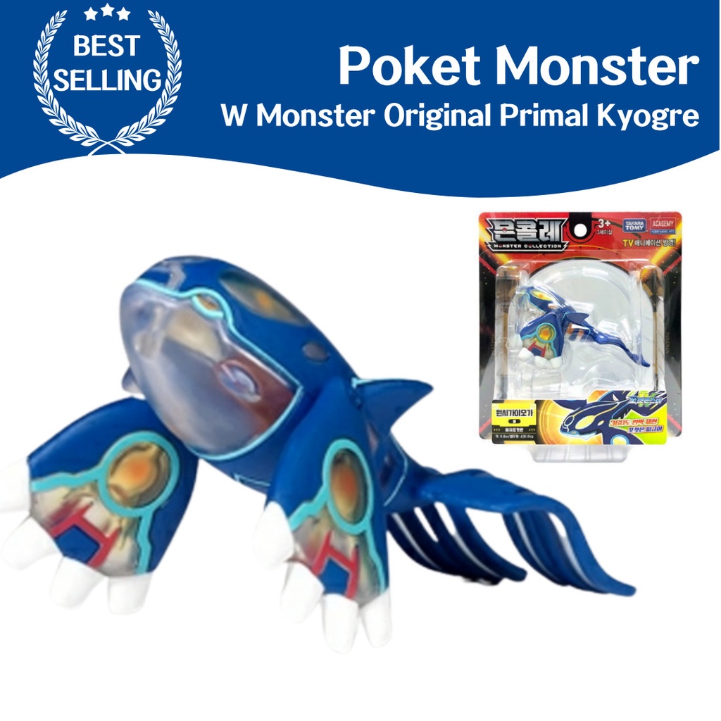 [Academy] ของเล่นฟิกเกอร์ Moncolle Pocket Monster W Monster Collection EHP Primal Kyogre Pokemon สําหรับเด็ก