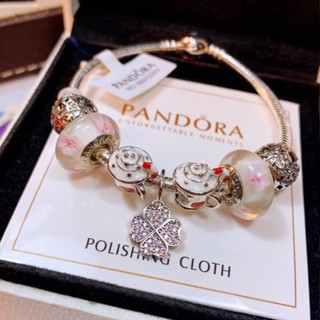 Boutiques PAN สร้อยข้อมือเงินสเตอร์ลิง S925 สไตล์ใหม่ สีฟ้า สําหรับแฟนสาว A3 AS6 GR66RE8E8