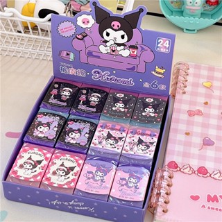 Sanrio ยางลบนิ่ม ลาย Hello Kitty Melody Kuromi LittleTwinStars Cinnamoroll PompomPurin BADBADTZ-MARU Keroppi ZFDU น่ารัก เครื่องเขียน 4 ชิ้น