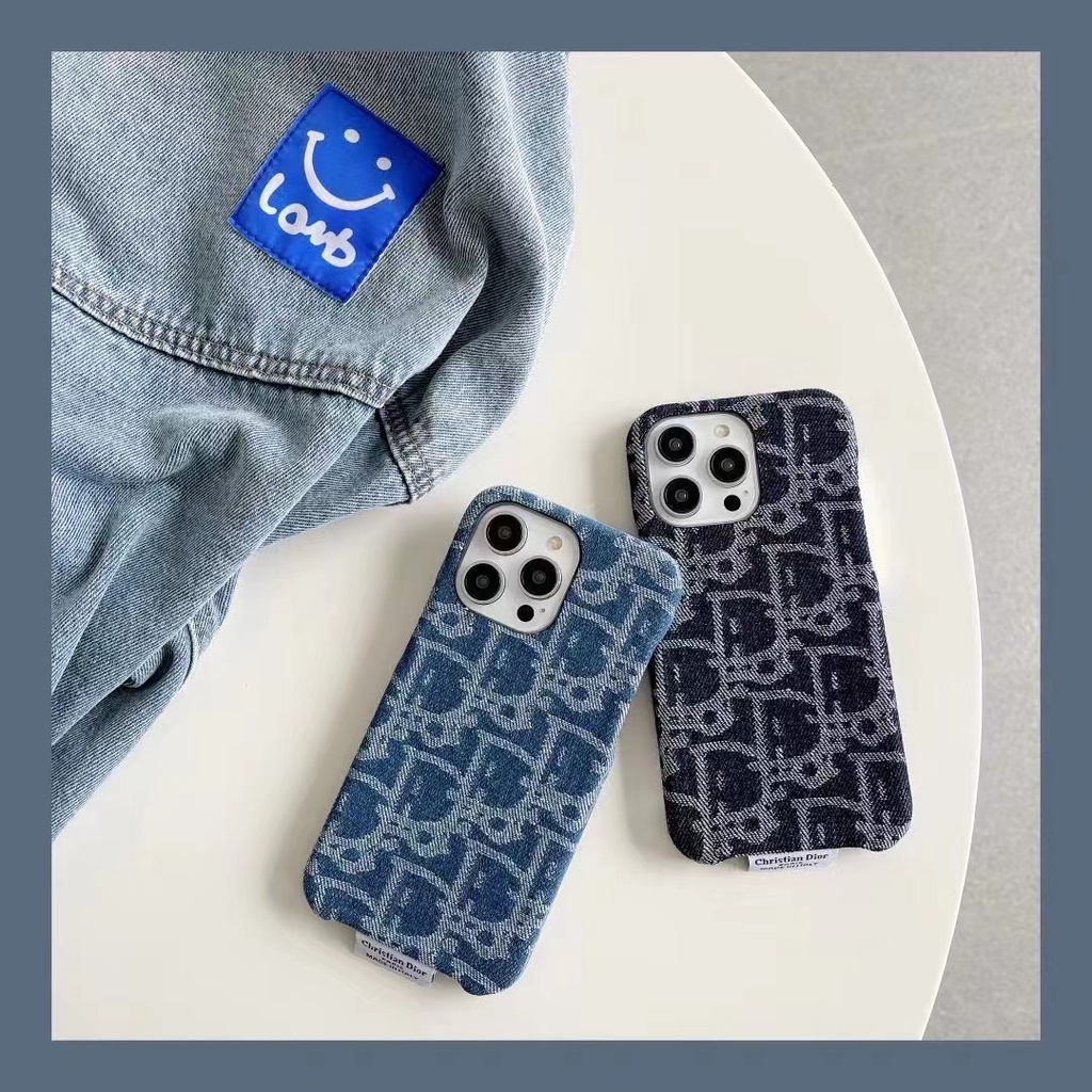 เคสโทรศัพท์มือถือนิ่ม ลายแบรนด์แฟชั่น ผ้ายีน สําหรับ IPhone 14promax 14 13 12 11 Pro Max 14pro 14