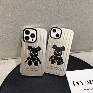 เคสป้องกันโทรศัพท์มือถือซิลิโคน ลายหมี Violent กันกระแทก สําหรับ Apple Iphone 14Pro 13pro 12promax 14Promax 13Promax