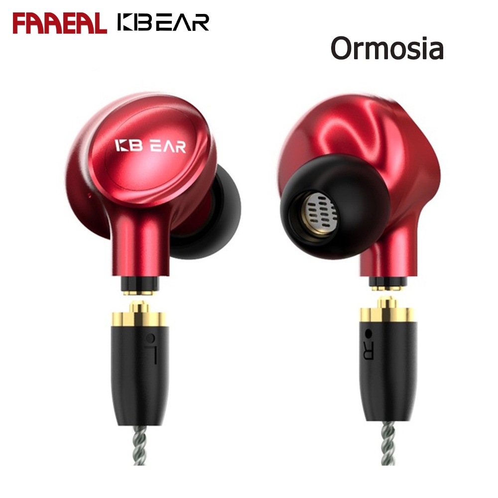 Faaeal KBEAR Ormosia หูฟัง 10 มม.แบบไดนามิก + Composite BA In Ear Monitor หูฟัง MMCX Connector WIred