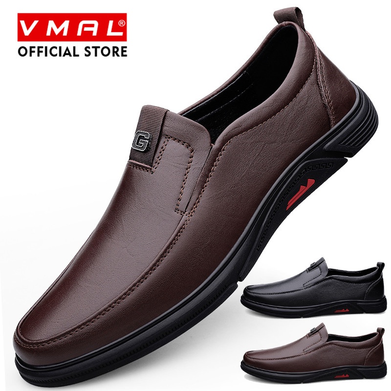 VMAL รองเท้าโลฟเฟอร์ลําลอง หนังวัวแท้ พื้นนิ่ม ระบายอากาศ สไตล์นักธุรกิจ สําหรับผู้ชาย ไซซ์ 38-44