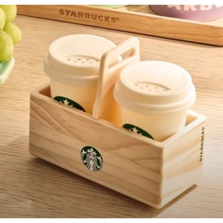 🎀【พร้อมส่ง】 2023 แก้วสตาร์บัคส์เกาหลี Starbucks Korea Spring Lovely Home Miniature Seasoning Bottle Set