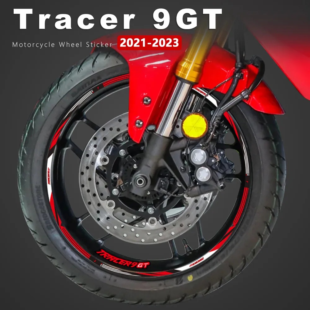 รถจักรยานยนต์ล้อสติกเกอร์กันน้ําขอบลายTracer 9 GT 2022 สําหรับYamaha Tracer 9GT Tracer9GT Tracer9 GT