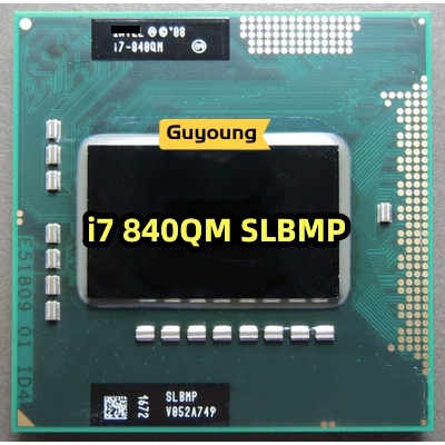 Core i7-840QM โปรเซสเซอร์โน้ตบุ๊คแล็ปท็อป CPU i7 840QM Quad-Core แปดด้าย SLBMP 1.8 Ghz 8MB 45W ซ็อกเ