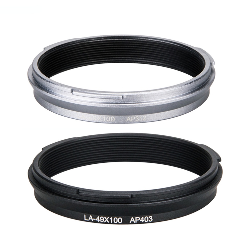Kiwifotos Filter Adapter Ring แหวนอะแดปเตอร์ฟิลเตอร์โลหะ AR-100 แบบเปลี่ยน สําหรับกล้อง Fujifilm X100VI X100T X100F X100S X100 X70 X100M6 เป็นฟิลเตอร์ UV CPL ND Star 49 มม.