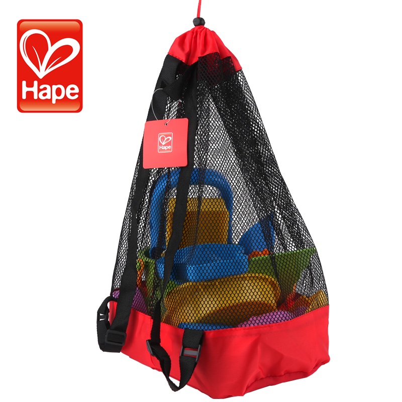 พร้อมส่ง|ส่งฟรี Hape กระเป๋าชายหาด ตาข่าย สําหรับใส่ของเล่นเด็ก