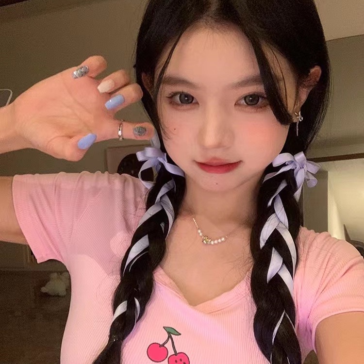 กิ๊บติดผม ริบบิ้นโบว์ สไตล์เกาหลี สําหรับนักเรียนหญิง Y2K - รูปที่ 4