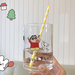 [Crayon Shin-chan Qu Cup] แก้วน้ํา ลายการ์ตูนชินจังน่ารัก ทนความร้อนสูง