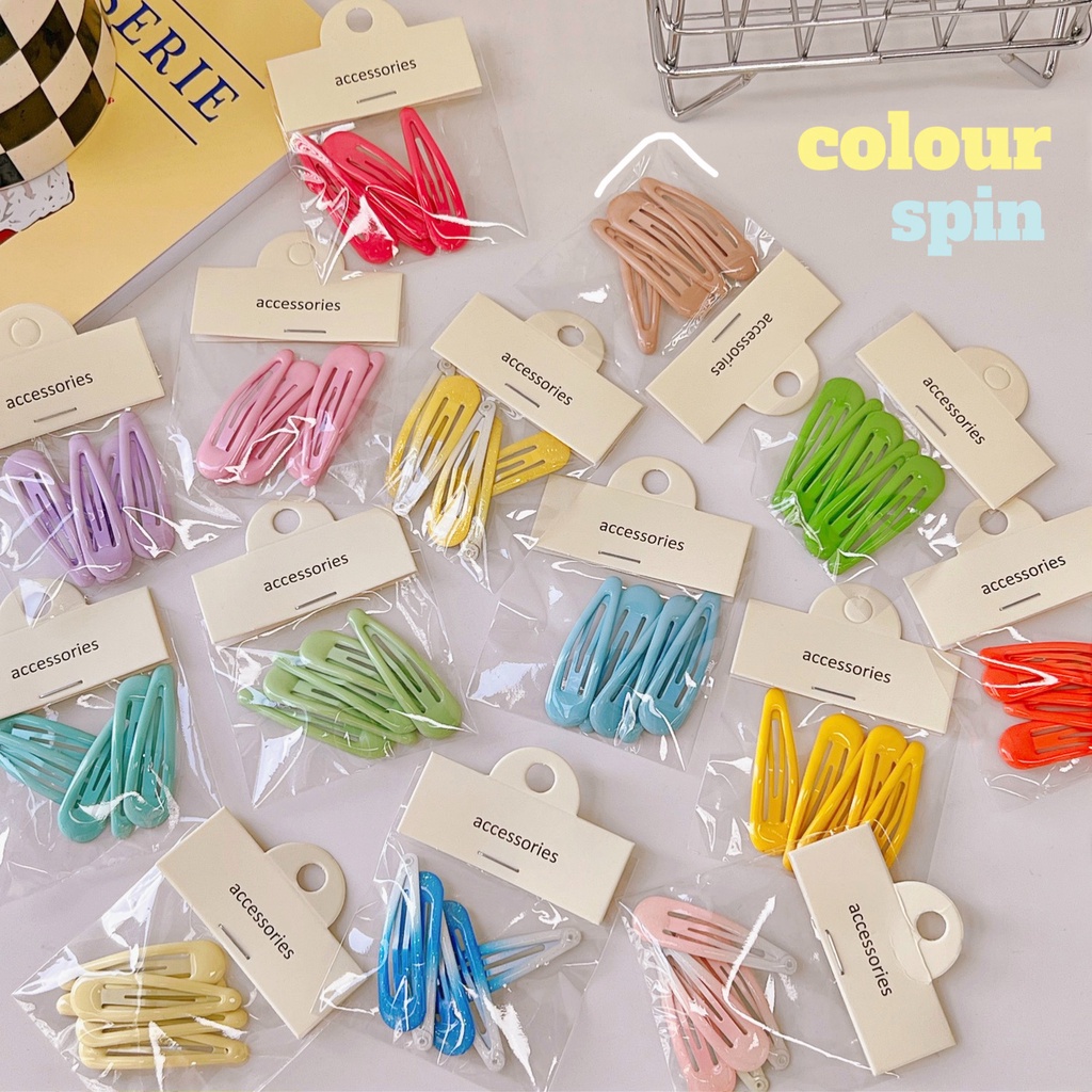 5 ชิ้น เครื่องประดับผม หวานและน่ารัก หัวสวม สีลูกกวาด กิ๊บติดผม ผู้หญิง ด้านข้าง คลิป BB บุคลิกภาพ ที่เรียบง่าย กิ๊บติดผม