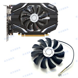 พร้อมส่ง|พัดลมระบายความร้อนการ์ดจอ สําหรับ msi GTX1050 1050ti RX550 AERO ITX HA9010H12SF-Z