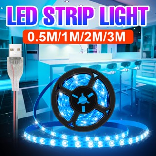 แถบไฟ LED Light USB กันน้ำ5V ไฟ LED Wall Light 1M 2M 3M หน้าจอทีวีพื้นหลังห้องตกแต่ง Backlight 2835SMD