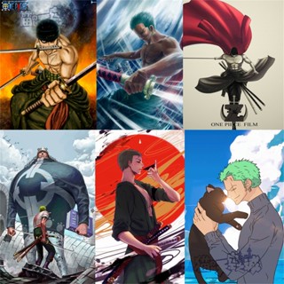 จิ๊กซอว์ไม้ปริศนา ลายการ์ตูนอนิเมะ One Piece Zoro กําหนดเอง 300 ชิ้น 500 ชิ้น 1,000 ชิ้น