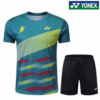 Yonex เสื้อกีฬาแบดมินตัน แขนสั้น ระบายอากาศ แบบแห้งเร็ว สําหรับผู้ชาย และผู้หญิง 6068